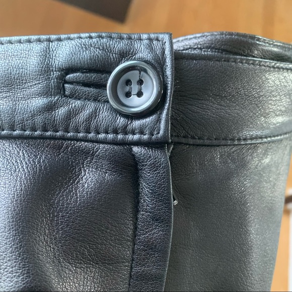 WOMEN 100% LEATHER MIDI SKIRT SIZE 7/8 - Picture 6 of 9